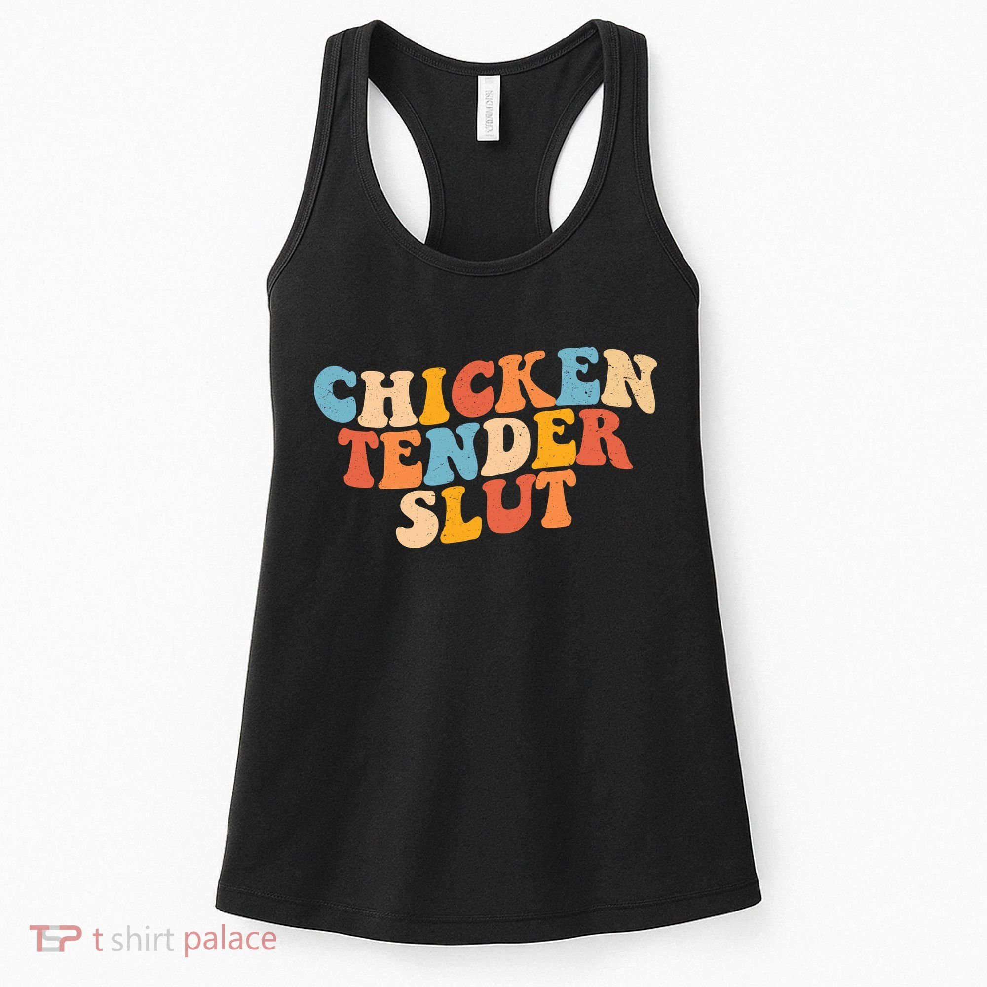 Chicken Tender Slut Retro Funny Women's Tank Top