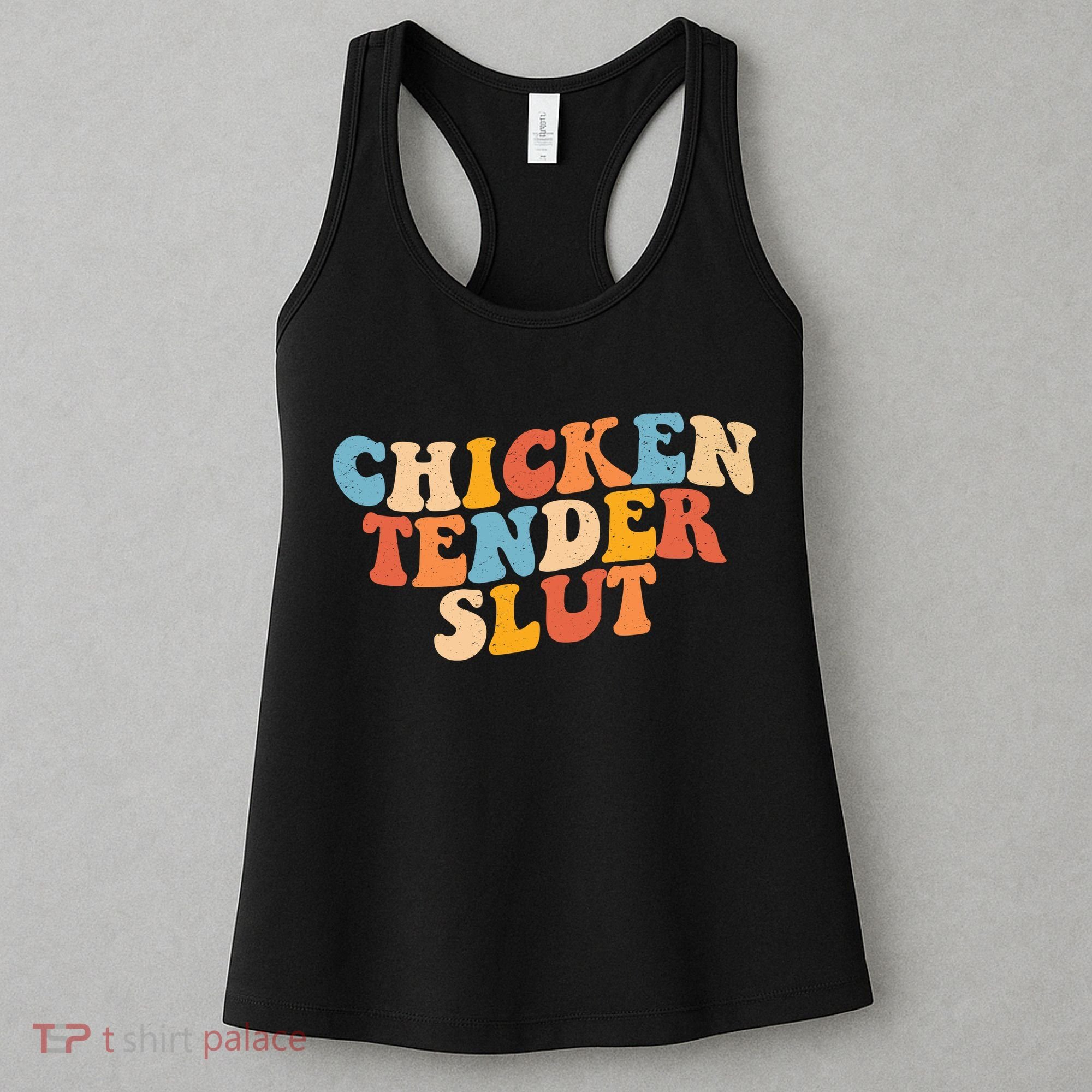 Chicken Tender Slut Retro Funny Women's Tank Top
