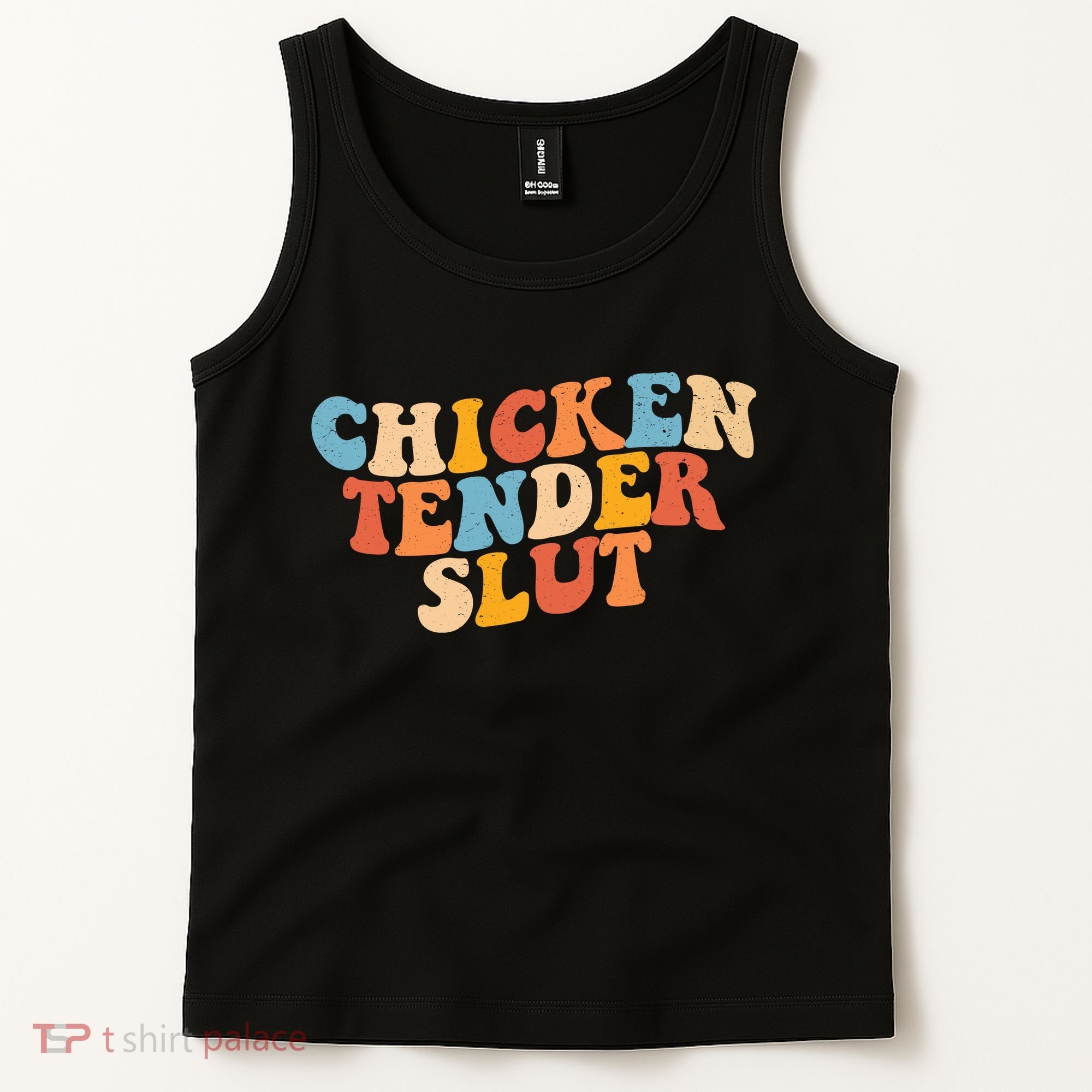 Chicken Tender Slut Retro Funny Tank Top