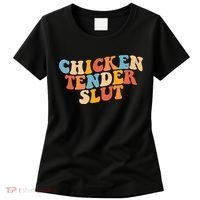 Chicken Tender Slut Retro Funny Women's T-Shirt thumb 0