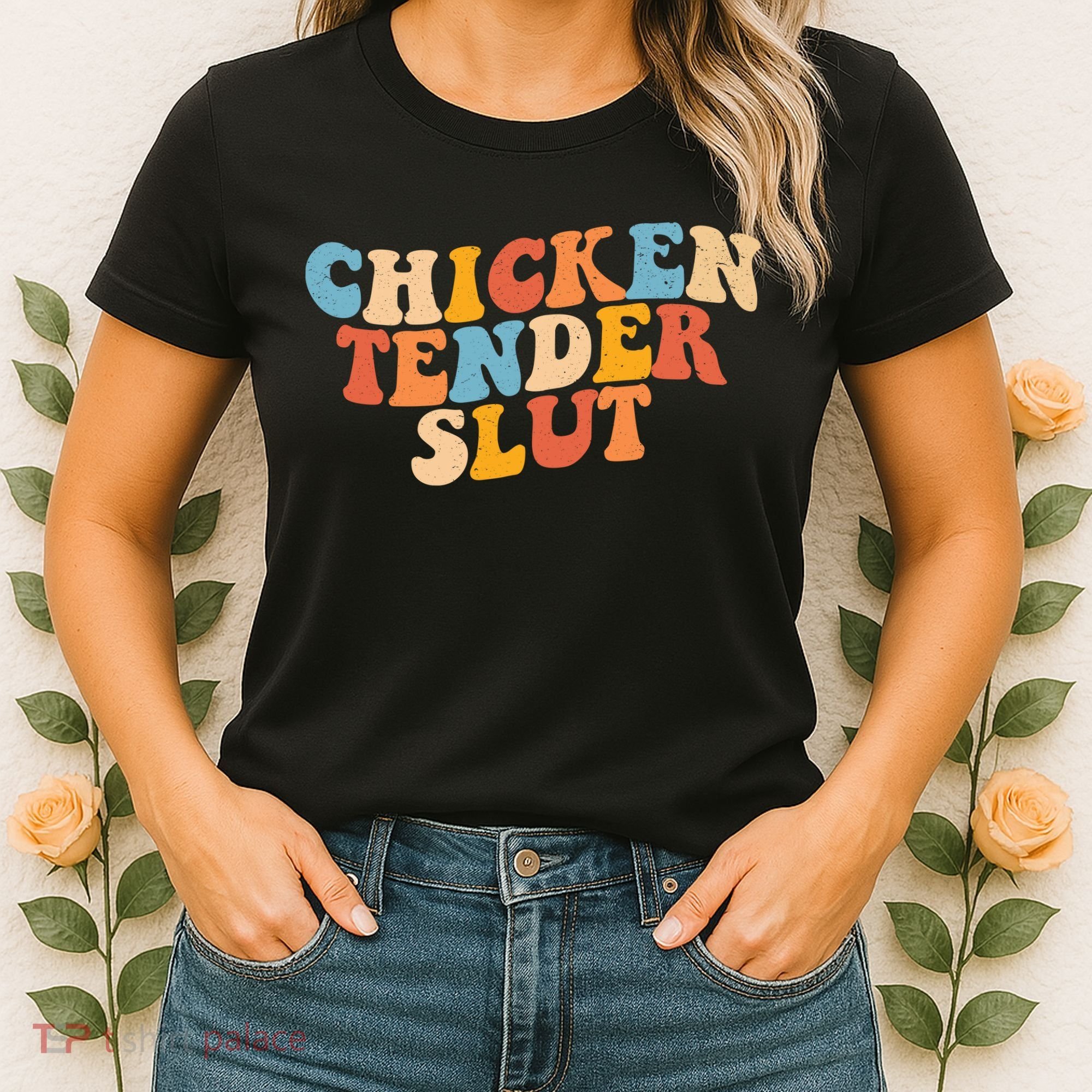 Chicken Tender Slut Retro Funny Women's T-Shirt