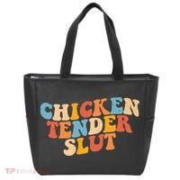 Chicken Tender Slut Retro Funny Tote Bag thumb 0