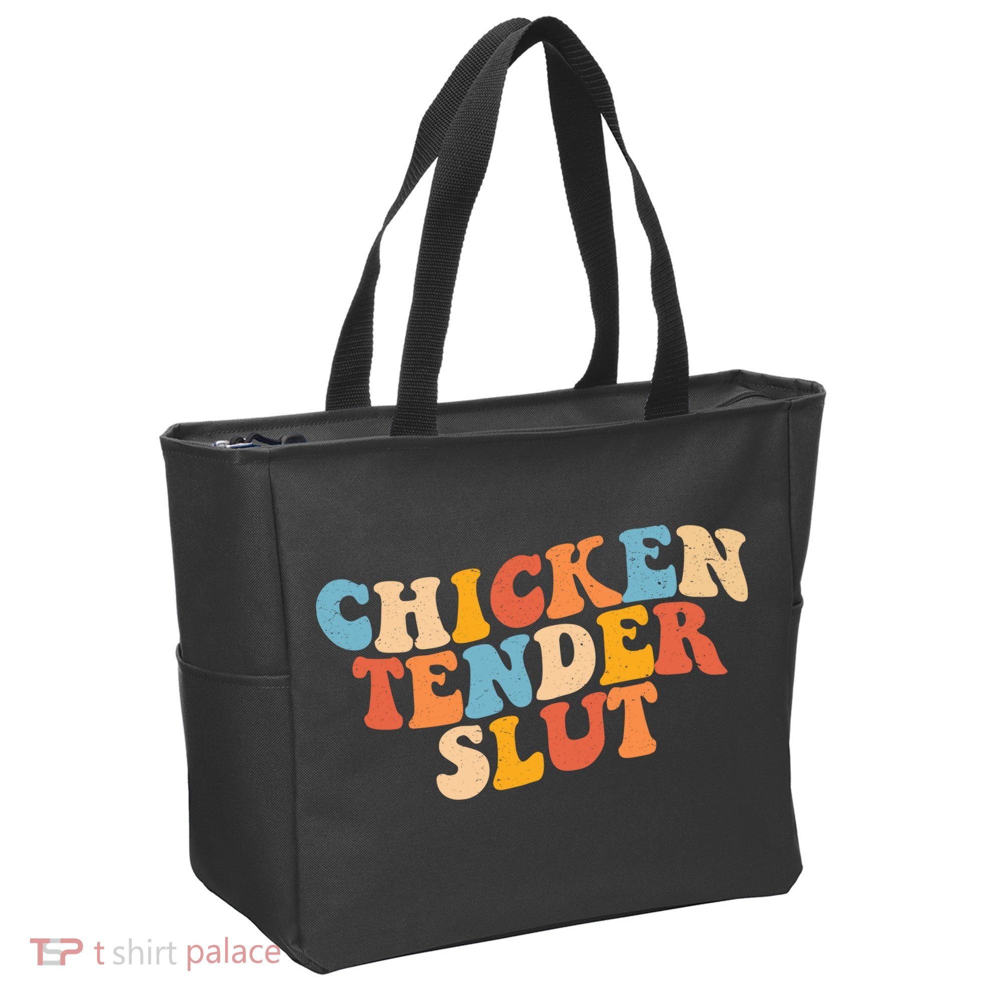 Chicken Tender Slut Retro Funny Tote Bag