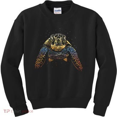 Colorful Turtle Sea Life Kids Sweatshirt