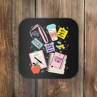 Cute Teacher Stuff School Life Coaster thumb 0
