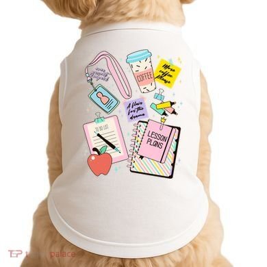 Cute Teacher Stuff School Life Doggie Tank