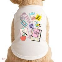 Cute Teacher Stuff School Life Doggie Tank thumb 0