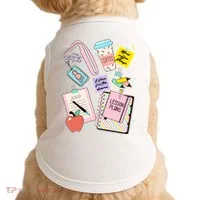Cute Teacher Stuff School Life Doggie Tank thumb 0