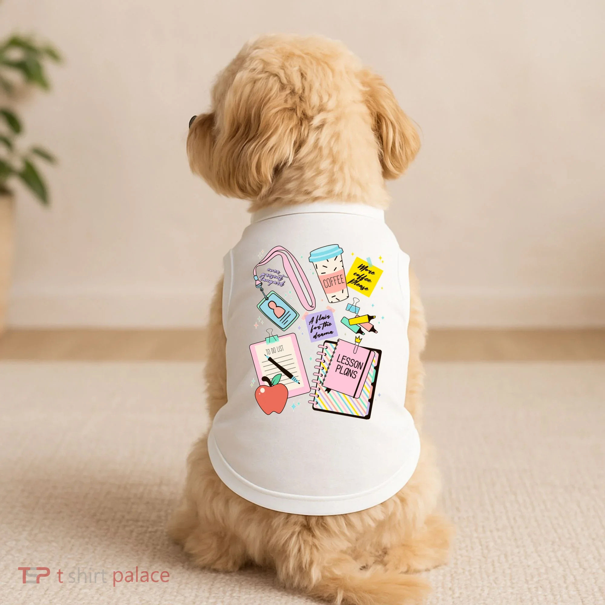 Cute Teacher Stuff School Life Doggie Tank