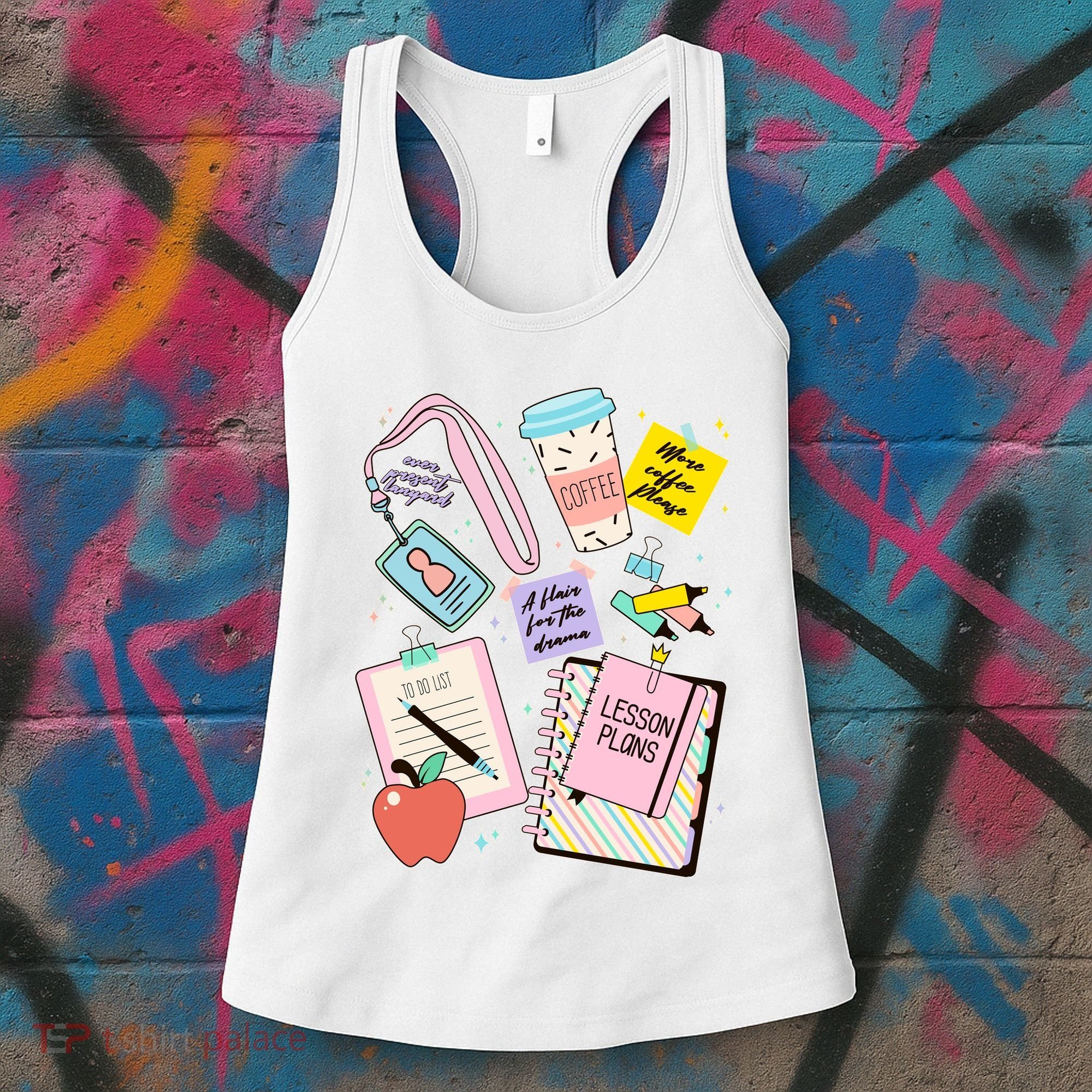 Cute Teacher Stuff School Life Women's Tank Top