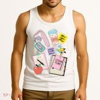 Cute Teacher Stuff School Life Tank Top thumb 3