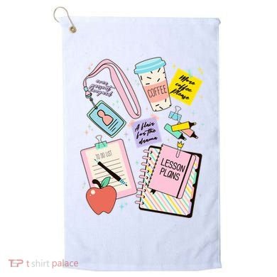 Cute Teacher Stuff School Life Golf Towel