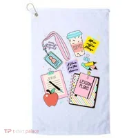 Cute Teacher Stuff School Life Golf Towel thumb 0