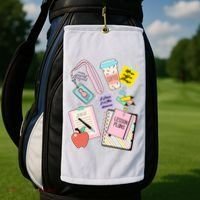 Cute Teacher Stuff School Life Golf Towel thumb 2