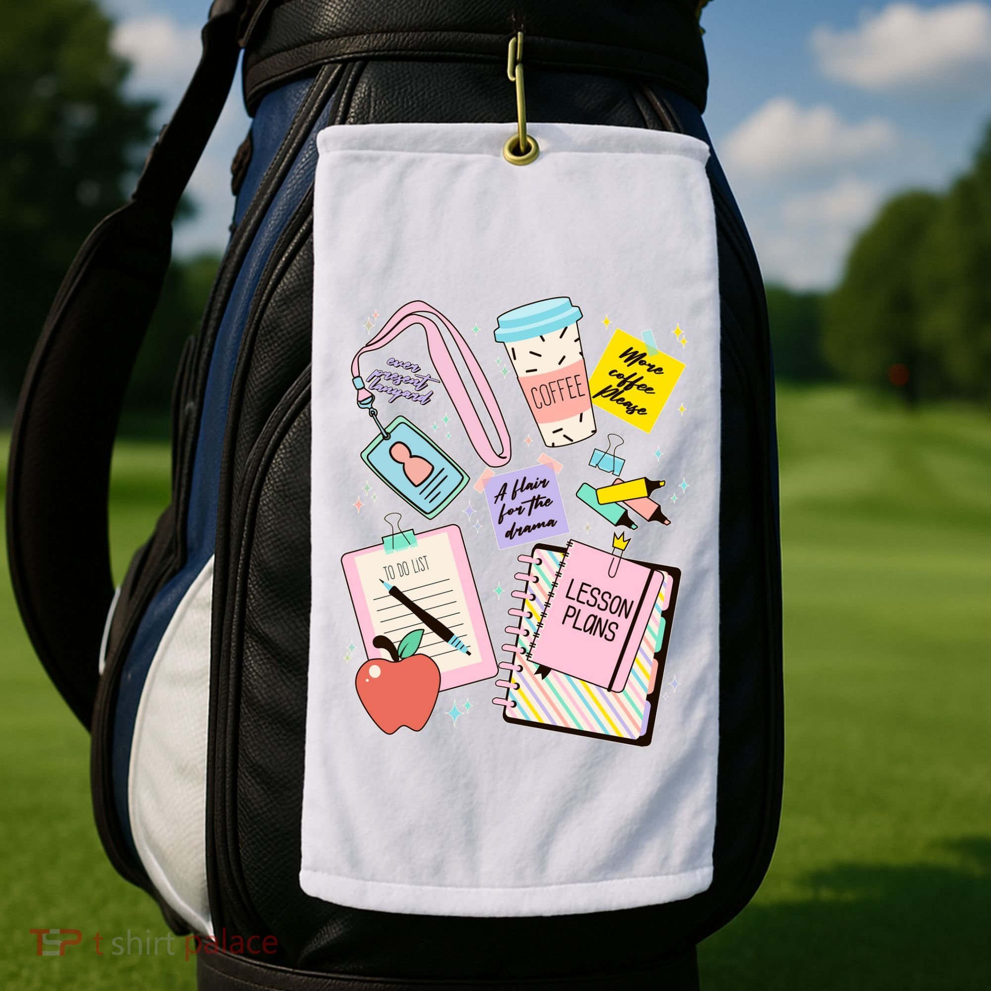 Cute Teacher Stuff School Life Golf Towel