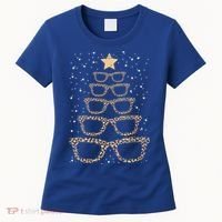 Christmas Tree Sunglasses Eyeglasses For Optometrist Xmas Funny Gift Women's T-Shirt thumb 0
