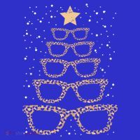 Christmas Tree Sunglasses Eyeglasses For Optometrist Xmas Funny Gift Kids Hoodie thumb 5