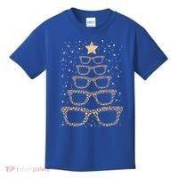Christmas Tree Sunglasses Eyeglasses For Optometrist Xmas Funny Gift Kids T-Shirt thumb 0
