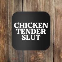 Chicken Tender Slut Funny Chicken Lover Gift Coaster thumb 0
