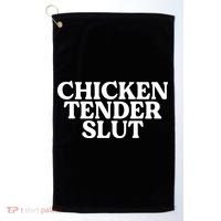 Chicken Tender Slut Funny Chicken Lover Gift Golf Towel thumb 0