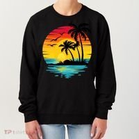 Coastal Tropical Sunset Beach Women's Sweatshirt thumb 0