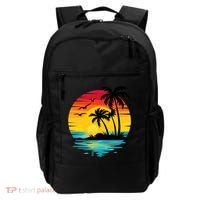 Coastal Tropical Sunset Beach Backpack thumb 0