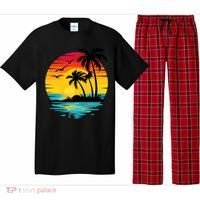 Coastal Tropical Sunset Beach Pajama Set thumb 0