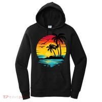 Coastal Tropical Sunset Beach Women's Hoodie thumb 0