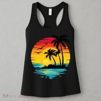 Coastal Tropical Sunset Beach Women's Tank Top thumb 3