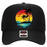 Coastal Tropical Sunset Beach Hat thumb 0