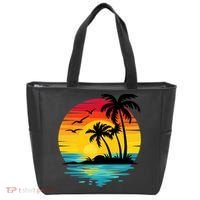 Coastal Tropical Sunset Beach Tote Bag thumb 0