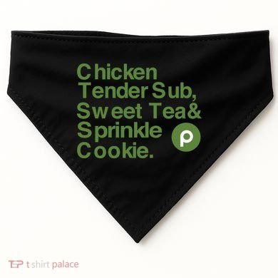 Chicken Tender Sub Sweet Tea Sprinkle Cookie USA-Made Doggie Bandana