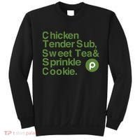 Chicken Tender Sub Sweet Tea Sprinkle Cookie Sweatshirt thumb 0