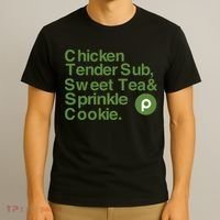 Chicken Tender Sub Sweet Tea Sprinkle Cookie T-Shirt thumb 3