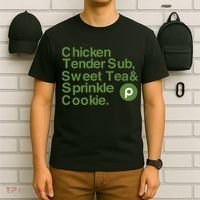Chicken Tender Sub Sweet Tea Sprinkle Cookie T-Shirt thumb 6
