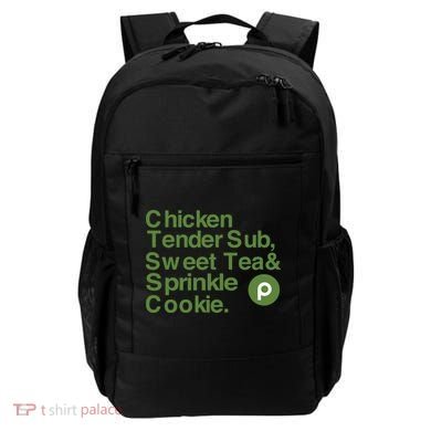 Chicken Tender Sub Sweet Tea Sprinkle Cookie Backpack