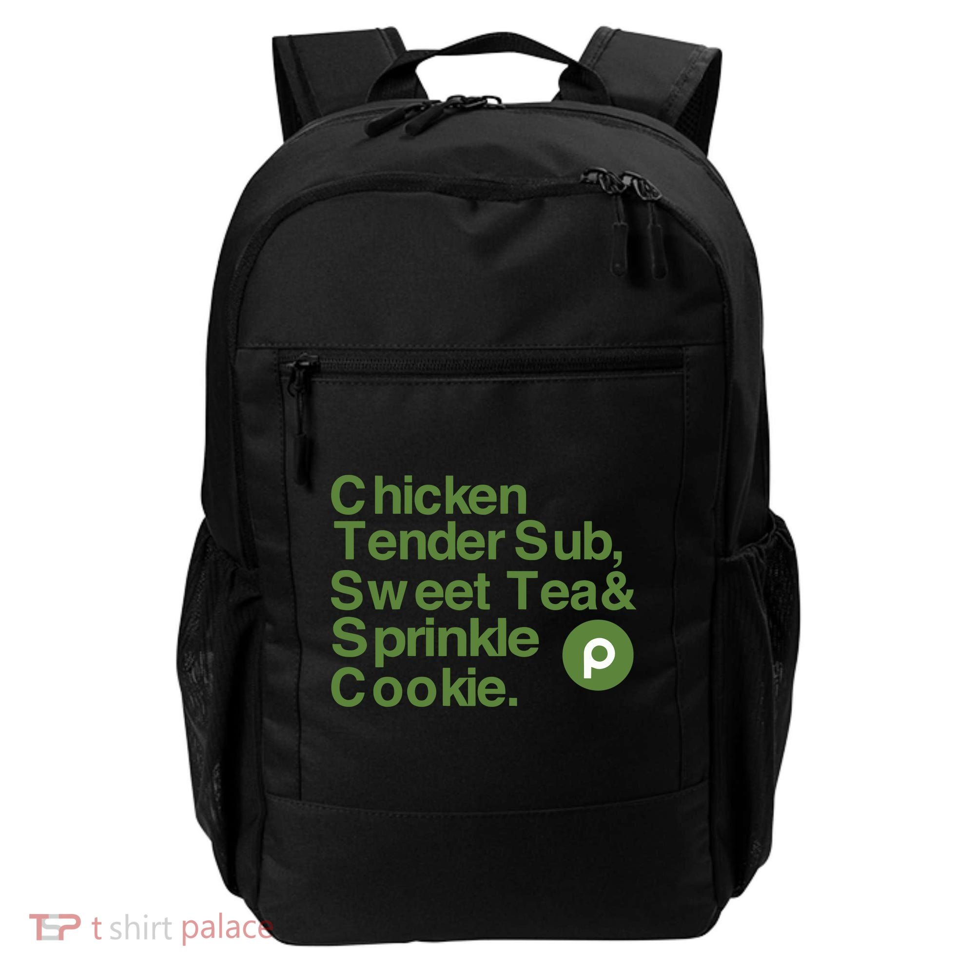 Chicken Tender Sub Sweet Tea Sprinkle Cookie Backpack