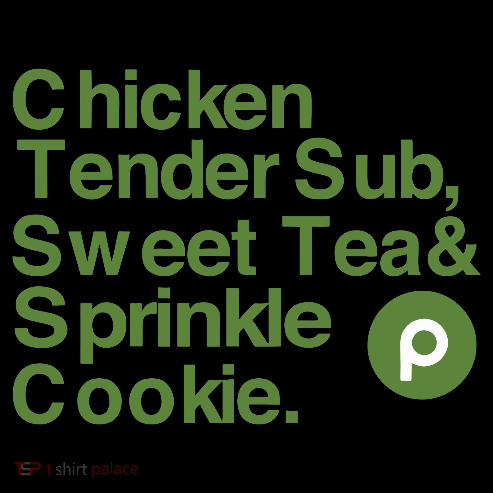 Chicken Tender Sub Sweet Tea Sprinkle Cookie Polo