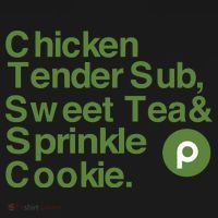 Chicken Tender Sub Sweet Tea Sprinkle Cookie Mousepad thumb 1