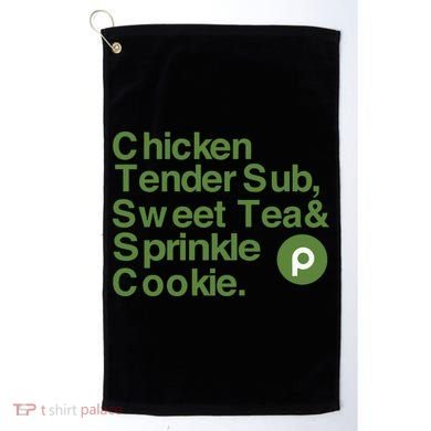 Chicken Tender Sub Sweet Tea Sprinkle Cookie Golf Towel