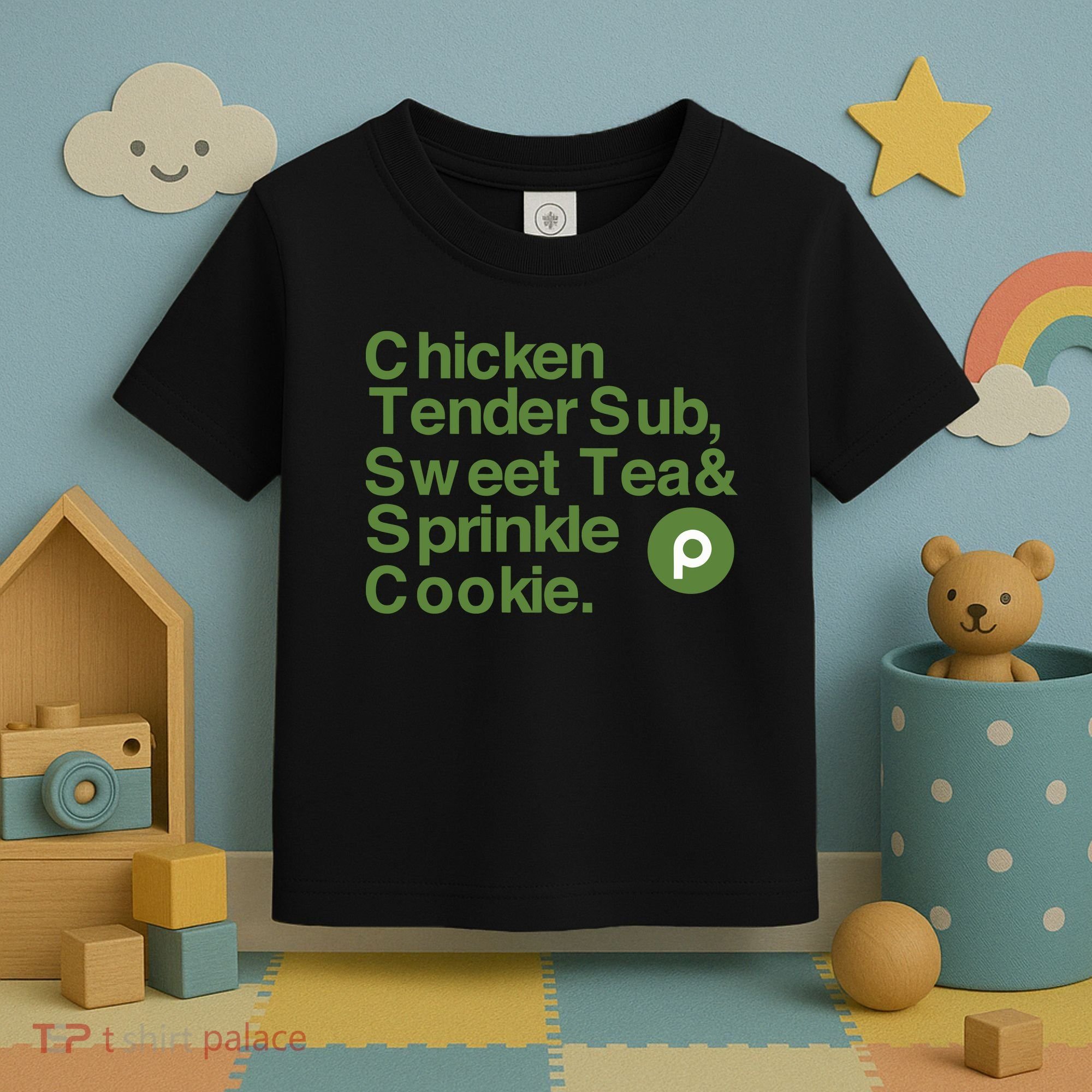 Chicken Tender Sub Sweet Tea Sprinkle Cookie Toddler T-Shirt