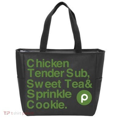 Chicken Tender Sub Sweet Tea Sprinkle Cookie Tote Bag