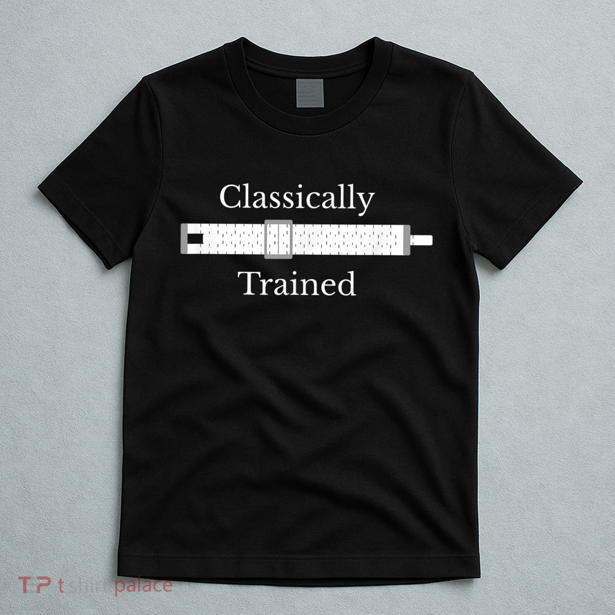 Classically Trained Slide Rule Mechanical Analog Calculator T-Shirt