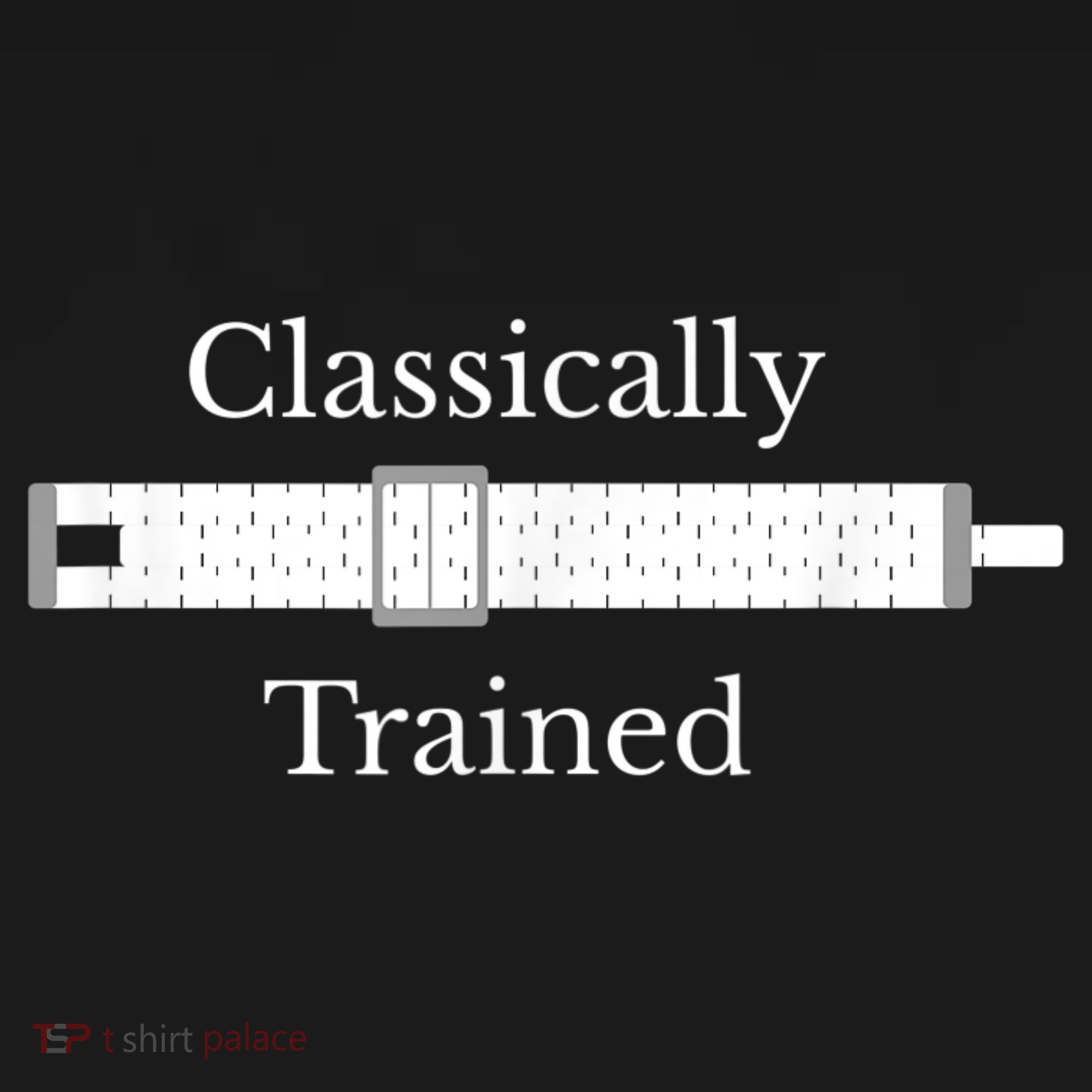 Classically Trained Slide Rule Mechanical Analog Calculator T-Shirt