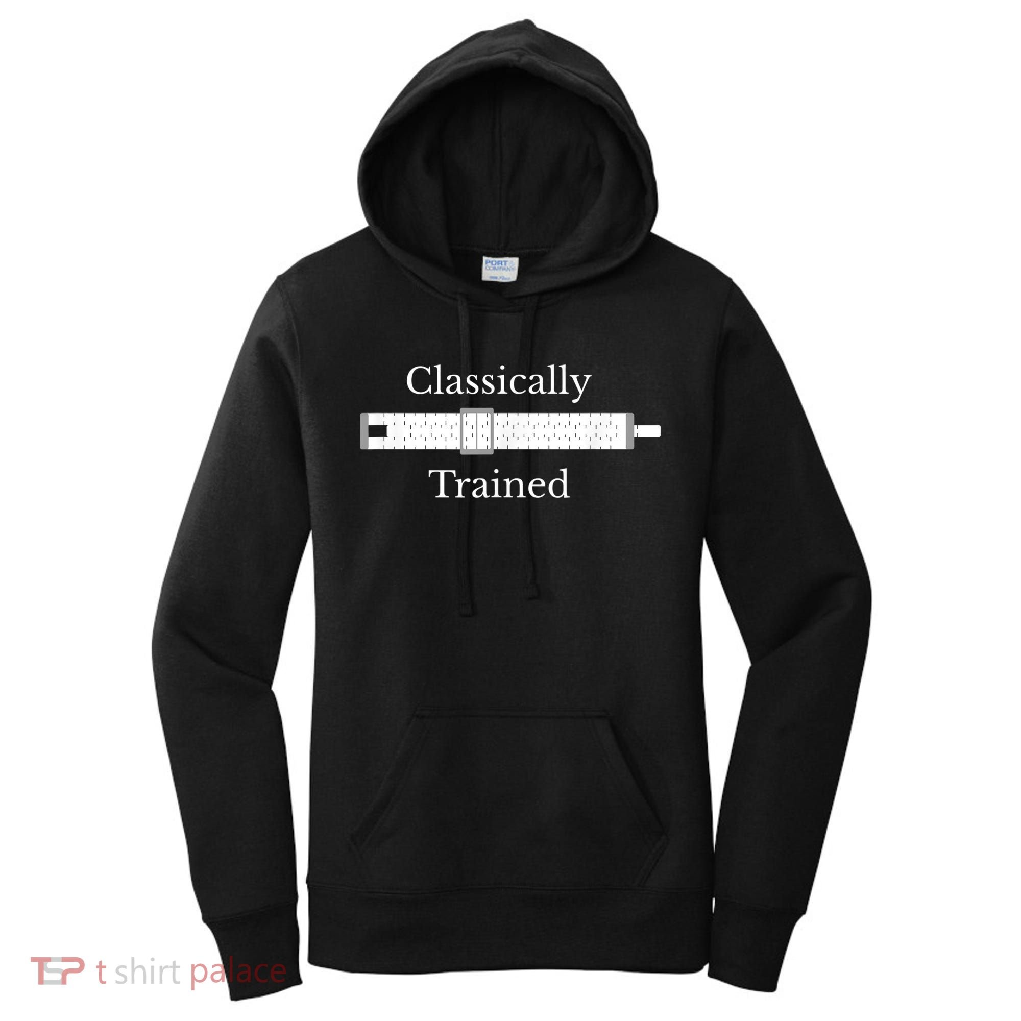 Classically Trained Slide Rule Mechanical Analog Calculator Women's Hoodie