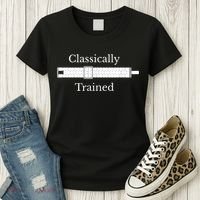 Classically Trained Slide Rule Mechanical Analog Calculator Women's T-Shirt thumb 3