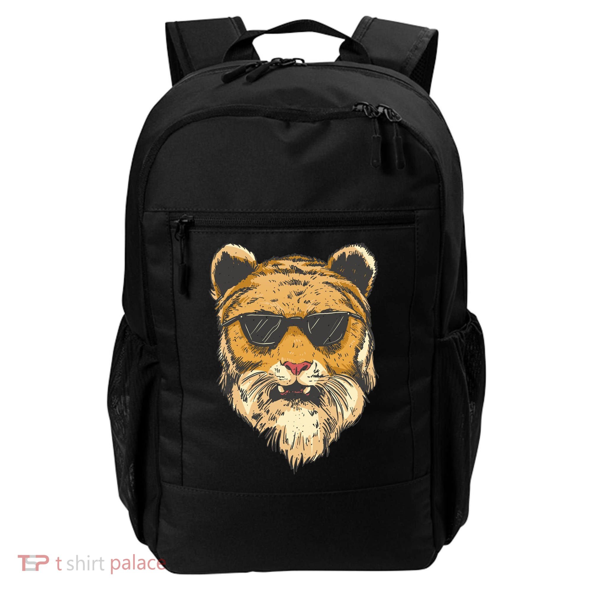 Cool Tiger Sunglasses Retro Backpack