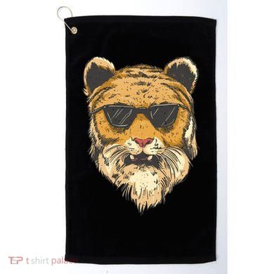 Cool Tiger Sunglasses Retro Golf Towel