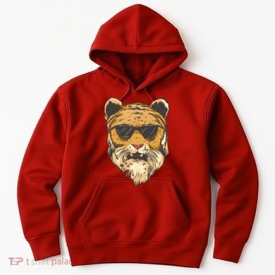 Cool Tiger Sunglasses Retro Hoodie