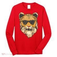 Cool Tiger Sunglasses Retro Long Sleeve Shirt thumb 0